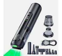 Cordless, Portable 4-in-1 Handheld Vacuum Cleaner for Car, Home, Pet & Office | Powerful Suction, Smart Gear Control, LED for Precise Dust Detection | Multiple Accessories for Complete Cleaning!