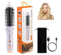 Cordless Portable Hot Brush - Heated Comb, Thermal Comb for Hair Styling, Hot Brush for Short Hair, USB Rechargeable Air Curler, Automatic Thermal Curling Iron for Styling, Curly Straight Hair