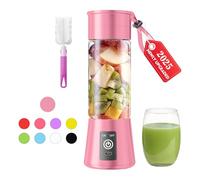 Cordless Portable Personal Size Blender - 2025 Upgraded New Blender for Shakes and Smoothies with 13 Oz BAP Free Juice Cup, USB-C Rechargeable Freshly Squeezed for Picnic/Sprots/Office