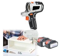 Cordless Power Tool Combo Kit, 10-in-1 Multi-Functional Woodworking Set with 2 x 6.0Ah Batteries & Toolbox for Home and Garden Use