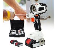 Cordless Power Tool Combo Kit, 10-Tool Set with Battery and Charger for Home Improvement, Project Engineering, Woodworking and Furniture Repair