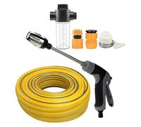 Cordless Pressure Washer 49ft Hose, Portable Power Cleaner with Two Nozzles & Foam Bottle, Handheld Jets Spray for Car Washing, Garden Patio Driveway Cleaning, High Pressure Water G-un