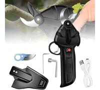 Cordless Pruning Shears - 25mm Handheld Portable Secateurs with 2 Lithium Batteries, USB Rechargeable, 6 Hours Work Time, Ideal for Gardens, Parks, Orchards, Farms
