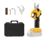 Cordless Pruning Shears Compatible with Dewalt 20V Battery (No Battery), Brushless Handheld Electric Secateurs with 2 Gears, Digital Display, 30mm Cutting Diameter, Spare Blades (Only Tool)