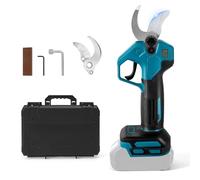 Cordless Pruning Shears Compatible with Makita 18V Battery, Brushless Handheld Electric Secateurs with 2 Gears, Digital Display, 30mm Cutting Diameter, Sharpening Stone and Spare Blades (No Battery)