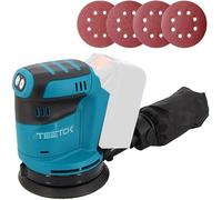 Cordless Random Orbital Sander for DBO180Z with 4pcs Sanding Sheets(Compatible with All Makita 18V Lithium-ion Batteries)-Batteries Not Included