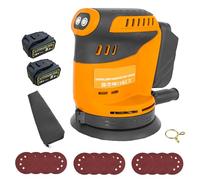 Cordless Random Orbital Sander,for Dewalt 18V 2X 5.5AH Battery, 125MM Orbital Sander with 12PCs Sanding Sheets,3 Variable Speeds, Perfect for Wood and Steel