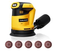 Cordless Random Orbital Sander for Dewalt 20V XR Battery (Tool only) | 360° Rotating Sanding,10 Sandpapers , for Sanding, Polishing, Metal, Wood