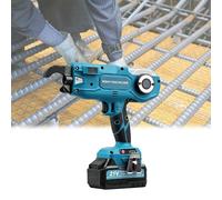 Cordless Rebar Tying Machine - Automatic Handheld Tie Tool for 8-34 mm Rebar with 2 x 4.0 Ah Batteries for Reinforced Concrete Construction