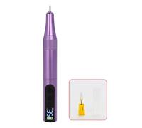 Cordless Rechargeable Electric Nail Dril,2 in 1 Electric Nail File Kit for Acrylic Gel Nails,Gel Removal Manicure Pedicure Set with Adjustable Speeds (C)