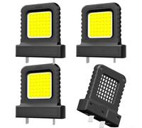 Cordless Rechargeable Floodlight Delivering High Brightness, Lightweight Portable Work Light with Efficient Heat Management and Resistant Materials (Black)