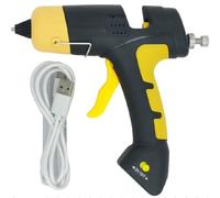 Cordless Rechargeable Glue Gun 10W, 2200mAh Battery,Adjustable Pressure Control, 7mm Glue Sticks, 4 Glue Sticks Included, Portable Hot Melt Glue Gun for DIY Crafts, Repairs-A11