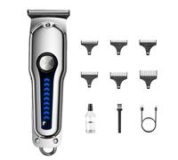 Cordless Rechargeable Hair Cutter - Machine on Board, Edge Cutter | Adjustable Cliper for Styling Needs For, USB Groomer with LED Display, Lightweight Cutting Device for