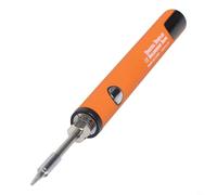 Cordless Rechargeable Soldering Iron with 650mAh Battery, LED Display and Three Adjustable Voltage Settings, USB-C Charging Port, 510 Thread(Orange)