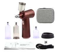 Cordless Rechargeable Spray Tan Machine - Portable Handheld Spray Tanning Gun for Home, Beach, Travel, Salon & Spa | Works with Self Tanning Solutions (Brown)
