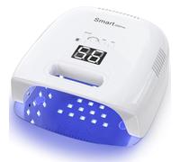 Cordless Rechargeable UV Nail Lamp, 60W Professional UV Light for Gel Nails with Metal Base, Portable Wireless LED Nail Dryer Fast Charger Curing Lamp 3 Timers for Salon or Home