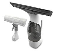 Cordless Rechargeable Window Vacuum Cleaner with 11" Rubber Squeegee,Fine Cleaning Brush,Spray Bottle & Microfiber Pad, Electric Tool for Windows,Tiles,Mirrors,Long-Lasting Battery, Lightweight Design
