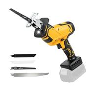 Cordless Reciprocating Saw Compatible with DEWALT 18V 20V Batteries, 2700 RPM Brushless Electric Sawzall Variable Speed with 4 Blades for 180mm Wood & 20mm Metal Cutting (Tool Only)