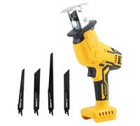 Cordless Reciprocating Saw Compatible with Dewalt 18V/20V Battery, Reciprocating Saw 3500SPM Stroke Speed with 4 Blades for Metal, Wood, PVC Cutting(Battery Not Included)