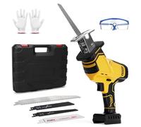 Cordless Reciprocating Saw Compatible with DeWalt 20V Battery, Brushless 0-3000 SPM Variable Speed Sawzall Tool-Free Blade Change with 4 Saw Blade for Wood/Metal/PVC Cutting (No Battery)