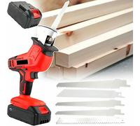 Cordless Reciprocating Saw - Electric Bone Saw, Battery Operated Electric Reciprocating Saw, for Log Hooding, Thin Wood and Soft Metal