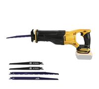 Cordless Reciprocating Saw for Dewalt 18V 20V Battery, 3500 RPM Brushless Electric Reciprocating Saw with 4 Saw Blades for Metal, Wood, Plastic (Without Battery)