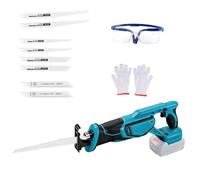 Cordless Reciprocating Saw for Makita 18V Battery,Brushless Wood Saw 8 Blad