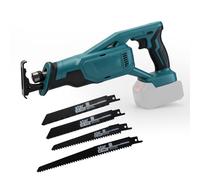 Cordless Reciprocating Saw for Makita 18V Battery, Electric Reciprocating Saw, 3200 SPM Variable Speed, Tool-Free Blade Change, 4-Blade Slternative Saw for Woods/Metal/Plastic Cutting (No Battery)