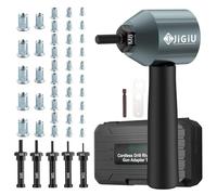 Cordless Rivet Nut Drill Adapter Kit Electric Rivet Gun Adapter with 5 Mandrels & 40 Nuts Easy to Install Nut Gun Adapter Electric Nut Gun Adapter for Mechanical Automobile Maintenance