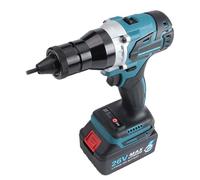 Cordless Rivet Nut Gun Kit - Heavy-Duty Dual Function Rivets/Rivet Nuts Tool M3-M12 with 2000mAh Battery