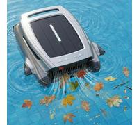 Cordless Robotic Pool Cleaner, Solar Powered Skimmer Robot for Pool Surfaces, Intelligent Automatic Cleaner with 4.1L Basket and Quick 3-Second Empty