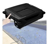 Cordless Robotic Pool Cleaner with Solar Rechargeable Dual Charging, 3.4L Smart Skimmer Basket, Auto-Turn Functionality, Efficient Pool Surface Cleaning