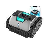 Cordless Robotic Pool Cleaners, Fish Pond Sewage Suction Machine, with APP One-Click Reservation, 90° Wall Climbing, 2.3L Filter Volume, 2690 Sq.Ft, Lasts 180mins, Pool Vacuum for Inground Pools