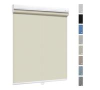 Cordless Roller Blinds for Windows,Retractable Blackout Roller Shades,Sunshade Roller Blinds Beige 60/70/80/90/100/120cm,Thermal Insulated/Privacy Protection Curtains,W×H-100×180cm(39 * 71in)