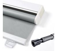 Cordless Roller Blinds Grey,Retractable Balcony Sunshade Roller Blinds,Blackout Roller Blinds for Windows,Thermal Insulated/Privacy/Waterproof Curtains,Easy to Install,W×H-100×70cm(39 * 28in)