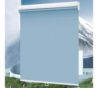 Cordless Roller Shades,100% Blackout Roller Blinds for Windows,Blue Sunshade Roller Blinds,Sunscreen Thermal Insulated Curtains,Retractable Balcony Sun Shades,Waterproof,W×H-80×180cm(31 * 71in)