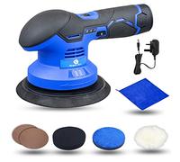 Cordless Rotary Buffer CAR Wood Polisher Sander 12V Battery w/ 6" Pads