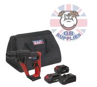 Cordless Rotary Hammer Drill Kit 20V SV20 Series SDS Plus 2 Batteries SEALEY