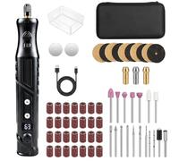 Cordless Rotary Tool, 5-Speed 18000RPM Mini Electric Grinder with USB Charging, Professional Engraving & Polishing Kit for DIY Jewelry Making, Wood, Metal & Glass