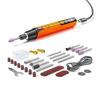 Cordless Rotary Tool, 6 Speeds Rechargeable Precision Drill, Electric Rotary Tool with Built-in Lighting - for Crafts, Model Restoration, Electronics, Art Creation