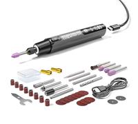 Cordless Rotary Tool | 6 Speeds Rechargeable Sander with Light | Mini Rotary for Crafts Restoration Electronic Repair, Jewelry Creation Model Making Art