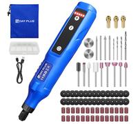 Cordless Rotary Tool Kit, 3.7V Electric Mini Grinder Set with 5 Variable Speed 3000-18000RPM, 80pcs Accessories USB Charging Power Rotary Tool for DIY Craft, Engraving, Cutting, Sanding, Polishing