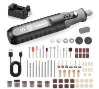 Cordless Rotary Tool Kit with 138pcs Accessories,Electric Rotary Tool with Digital Display,5 Adjustable Speed,500mAh Capacity Battery for DIY Craft,Engraving,Cutting,Sanding,Polishing (Wood carving)