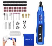 Cordless Rotary Tool, Rechargeable Rotary Multi Tool Kit, 5 Variable Speed 3000-18000RPM, Handheld Electric Rotary Drill Pen with 80pcs Accessories for Grinding, Sanding, Polishing and DIY Crafts