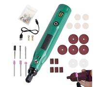 Cordless Rotary Tool - USB Powered Mini Grinder Kit | Compact Handheld Device with Variable Speed Settings, Lightweight Build, Versatile Use for Cutting, Sanding, Polishing, Craft Projects