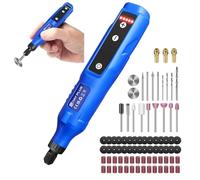 Cordless Rotary Tool with 80pcs Accessories - 3.7V 5-Speed 3000-18000 RPM Mini Electric Grinder, USB Rechargeable Multi Tool for DIY Work Engraving, Carving, Cutting, Polishing, Drilling, Sanding