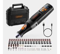 VonHaus Cordless Rotary Tool, 8V Battery, 5 Speed Variable Control 5000-25000RPM with 164 Accessories, Multi Purpose Multitool for DIY Craft, Engraving, Cutting, Sanding, Polishing