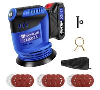 Cordless Sander with 21V 1.5A Battery,11000 OPM Powerful Speed Detail Sanders with 12Pcs Sandpapers, for Tight Spaces Sanding in Home Decoration with Dust Bag
