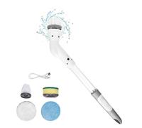 Cordless Scrubber | Tub Scrubber with 4 Replaceable Brush Heads,IPX7 Waterproof Brush for Cleaning Shower, Grout, Sink