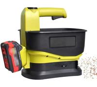 Cordless Seed Spreader, Handheld Power Spreader with 5.5L Capacity, 4.0Ah Battery, Variable Flow Rate, Adjustable Scatter Width for Grass Seed, Feed and Fertilizer